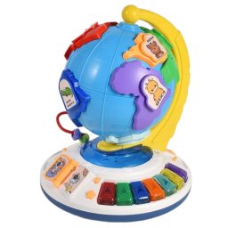Jucarie interactiva Globul Pamantesc cu sunete, lumini, puzzle si pian educativ