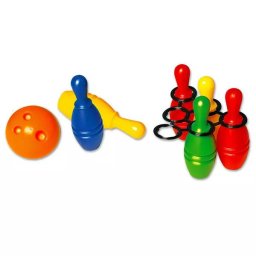 Set de bowling din material plastic cu 6 piese