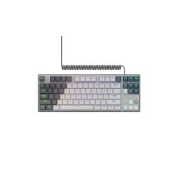 LORGAR Azar 514TKL RGB Tastatură mecanică de gaming cu fir, aspect în limba engleză - albă
