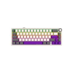 LORGAR KBP70MW Pro Tastatură mecanică wireless pentru gaming, 65%, aspect în limba engleză - bej