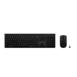 Tastatura 4X31K03931, Wireless, Fara fir, Layout US, Negru + Mouse, Optic, Wireless, 2400 dpi, Negru