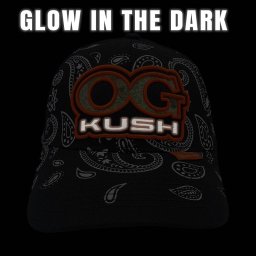 Sapca Lauren Rose Paisley 420 OG Kush Snapback Glow in the dark Buzunar secret Unisex