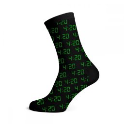 Sosete 4:20 Alarm Green Unisex 40-45
