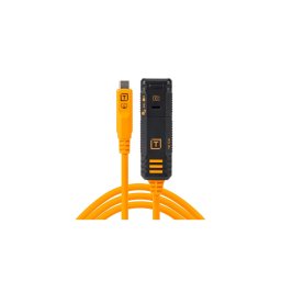 TETHERTOOLS TetherPro Optima 10G USB-C blocabil prelungitor cablu 4.8 m portocaliu
