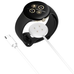Incarcator pentru Google Pixel Watch 3 (41mm, 45mm) / 2 / Fitbit Ace LTE, Type-C - Techsuit (THC5) - White