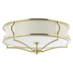 Open Design OR84436 - Plafonieră STESSO, 4 x E27, 12 W, 230 V, Ø 65 cm, alamă/alb