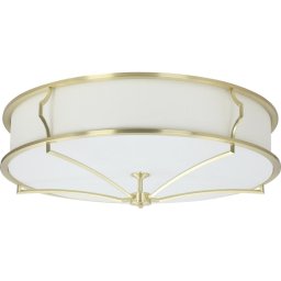 Open Design OR84443 - Plafonieră STESSO 6xE27/12W/230V Ø 85 cm alamă/albă