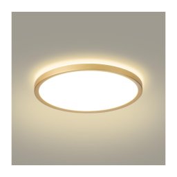 Brilagi - Lampă LED ULTRA SLIM pentru baie, 24W/230V, Ø 42 cm, auriu, IP54