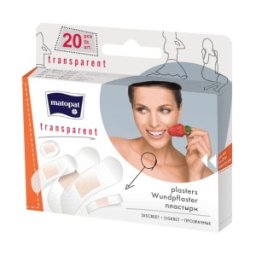 Set 5 x 20 Plasturi Transparenti Bella