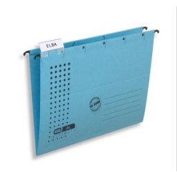Dosar Suspendat Simplu Elba Ultimate A4, Carton 240 g / mp, Blue Angel, Capacitate 330 File, Albastru