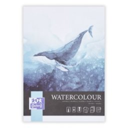 Bloc Desen Oxford Watercoulour A4, 20 File, Hartie 300 g / mp, LIPIT 4 LATURI, FSC MIX 70 %, Colectia Artistic