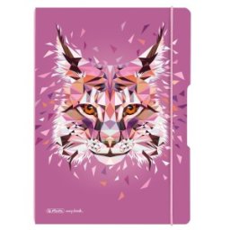 Caiet My Book Flex A4 2 x 40 File, Velin, Motiv Wild Animals Lynx