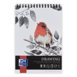 Bloc Desen Oxford Drawing A4, 50 File, Hartie 160 g / mp, Spira Dubla, FSC MIX 70 %, Colectia Artistic