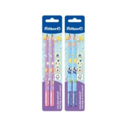 Creion Grafit Lacuit Jumbo, Invata sa Scrii, Mina B, 2 Bucati / Blister
