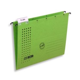Dosar Suspendat Simplu Elba Ultimate A4, Carton 240 g / mp, Blue Angel, Capacitate 330 File, Verde