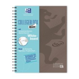 Organizator Oxford European Book Student, A4 , 120 File, Hartie Optik 90 g / mp, Spira Dubla, Matematica, Maro