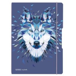 Caiet My Book Flex A4 2 x 40 File, Velin, Motiv Wild Animals Wolf