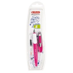 Stilou My Pen Penita L, pentru Stangaci, Roz / Alb, Blister
