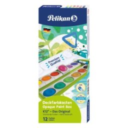Acuarele, K12, Detasabile, 12 Culori + Alb de Zinc, Verde