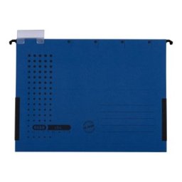Dosar Suspendat cu Burduf Elba Ultimate A4, Carton 240 g / mp, Blue Angel, Capacitate 330 File, Porteticheta, Albastru Inchis