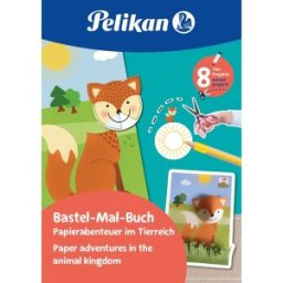 Carte pentru Activitati Creative cu Decupaje, Motiv Animale, A4, 32 File