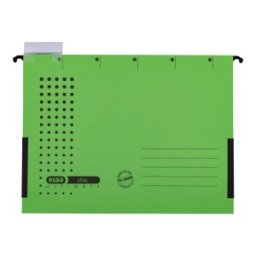 Dosar Suspendat cu Burduf Elba Ultimate A4, Carton 240 g / mp, Blue Angel, Capacitate 330 File, Porteticheta, Verde