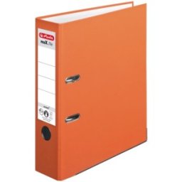 Biblioraft A4, 8 cm, Portocaliu, Herlitz