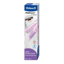 Stilou Pelikano Structure, Penita L, Grip Ergonomic, pentru Stangaci + 1 Patron Mare Albastru, Roz Deschis, in Cutie de Carton