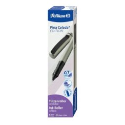 Roller Pina Colada Edition 0.7 mm, Corp Striat, Ambidextru, 1 Rezerva Albastra Inclusa , Olive Metalizat, Cutie Carton