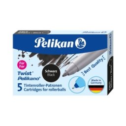 Rezerva Roller Pelikano / Twist, Cerneala Neagra, 5 Bucati, Cutie Carton