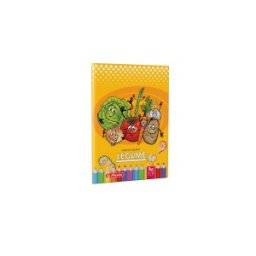 Carte de Colorat A4, 16 pg, Legume