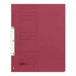Dosar Incopciat Elba Smart A4 1 / 2, Carton Manila 250 g / mp, Blue Angel, Capacitate 200 File, Rosu