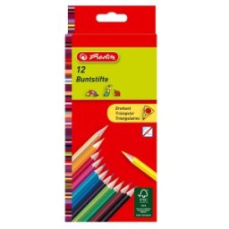 Creioane Colorate Triunghiulare 1 / 1, 12 Bucati, Pelikan