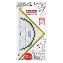 Echer / Raportor My Pen, 16 cm, Diverse Culori