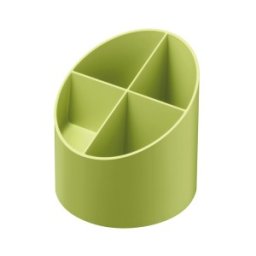 Suport Rotund Instrumente de Scris, 4 Compartimente, Verde Greenline, Blue Angel