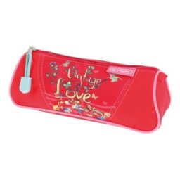 Penar Tip Etui Triunghiular, Motiv Vintage Love
