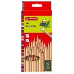 Creioane Colorate Natur 1 / 1, 24 Bucati, Pelikan