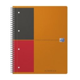 Agenda Organizator Oxford International Active Book, A4+ 80 File, Hartie Optik 90 g / mp, Scribzee, Dictando, Portocaliu