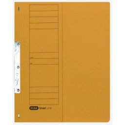 Dosar Incopciat Elba Smart A4 1 / 2, Carton Manila 250 g / mp, Blue Angel, Capacitate 200 File, Galben