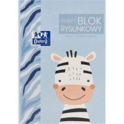 Bloc Desen Oxford Kids A3, 20 File, Hartie 120 g / mp, Motiv Zebra