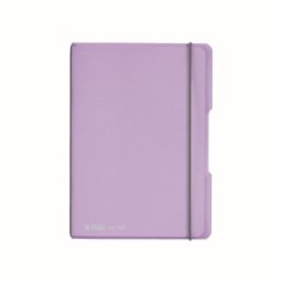 Caiet My Book Flex A5, 40 File, 80 g, Dictando, Coperta Mov Transparenta, Elastic Gri