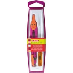 Compas Plastic, Diverse Culori + Negru, Herlitz