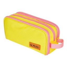 Penar Tip Etui, Neon, 3 Compartimente, Galben / Roz, Pelikan