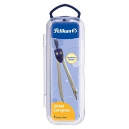 Compas Plastic / Metal Pelikan cu 2 Rezerve Mina