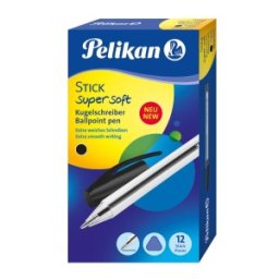Pix Stick Super Soft, Mina Neagra, Cutie 12 Bucati, Pelikan