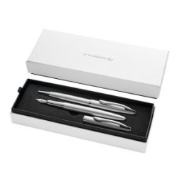 Set Pix si Stilou Pelikan K/P36 Jazz Noble Elegance, in Cutie, Argintiu