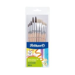Pensule Pictura Starter Pelikan, 10 Bucati