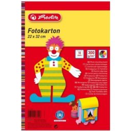 Carton Color A4, 300 g, 10 Coli, 22 - 32 cm