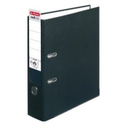 Biblioraft A4, 8 cm, PP, Negru, Herlitz