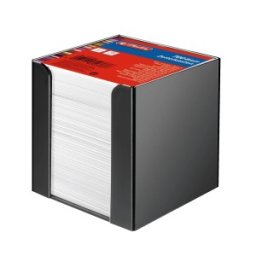 Bloc Notite Adezive, 9 x 9 x 9 cm, 700 File, cu Suport, Alb, Herlitz